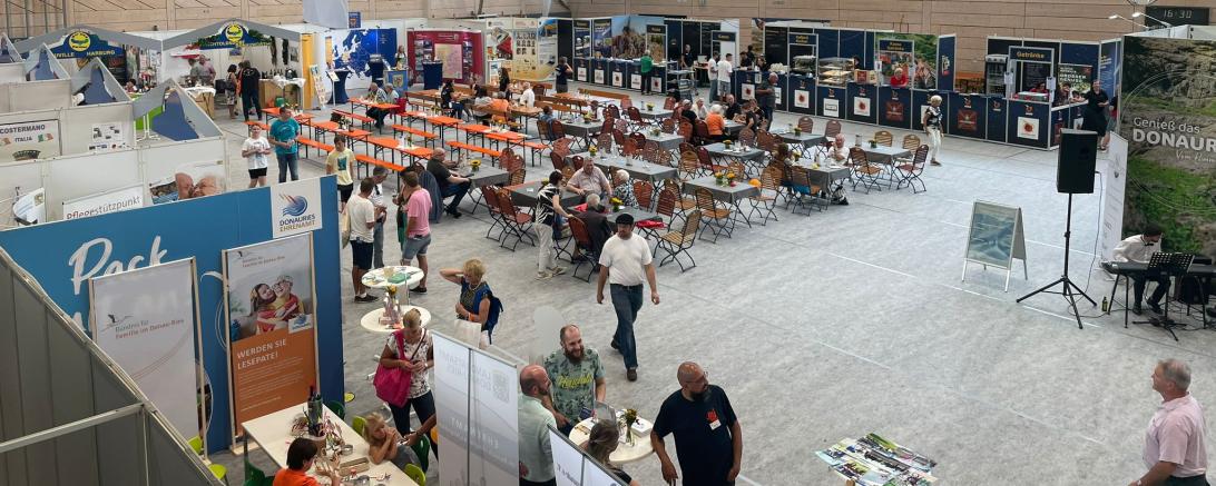 Der Landkreis präsentierte sich in der Staufferhalle. 