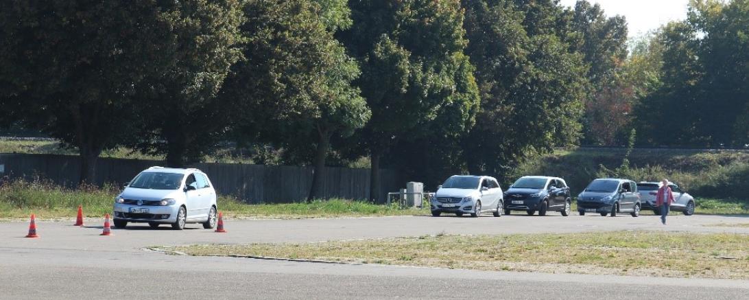 Das Bild zeigt das Fahrsicherheitstraining 2022