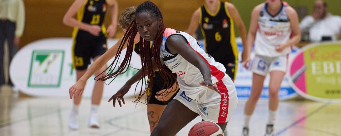 Das Bild zeigt Mariam Haslé-Lagemann Eigner Angels Basketball
