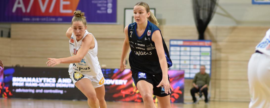 Enija Viksne zeigte starke Nerven und versenkte zwei wichtige Dreier im Sieg gegen Halle.