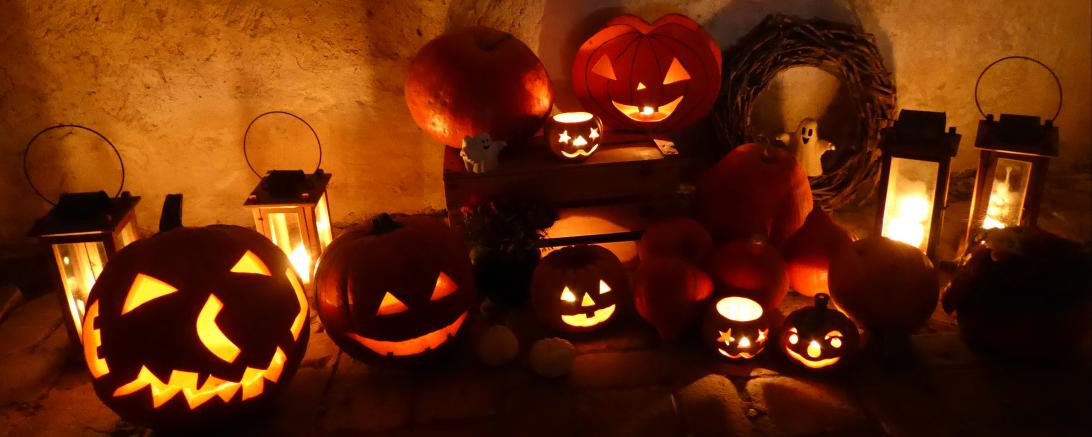 Kürbislichterführung Schloss Harburg.
