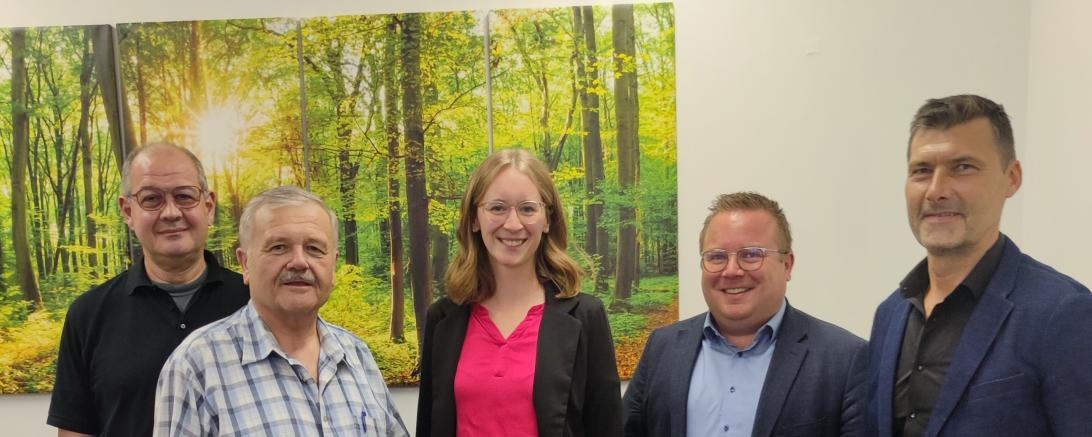 Lettenbauer mit den Vorsitzenden der Handwerkverbände.