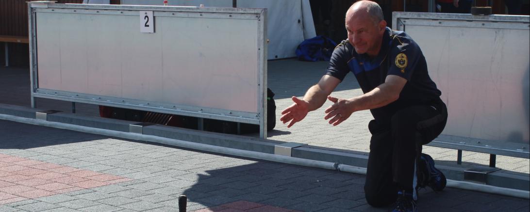 Achim Schreiber in Aktion.