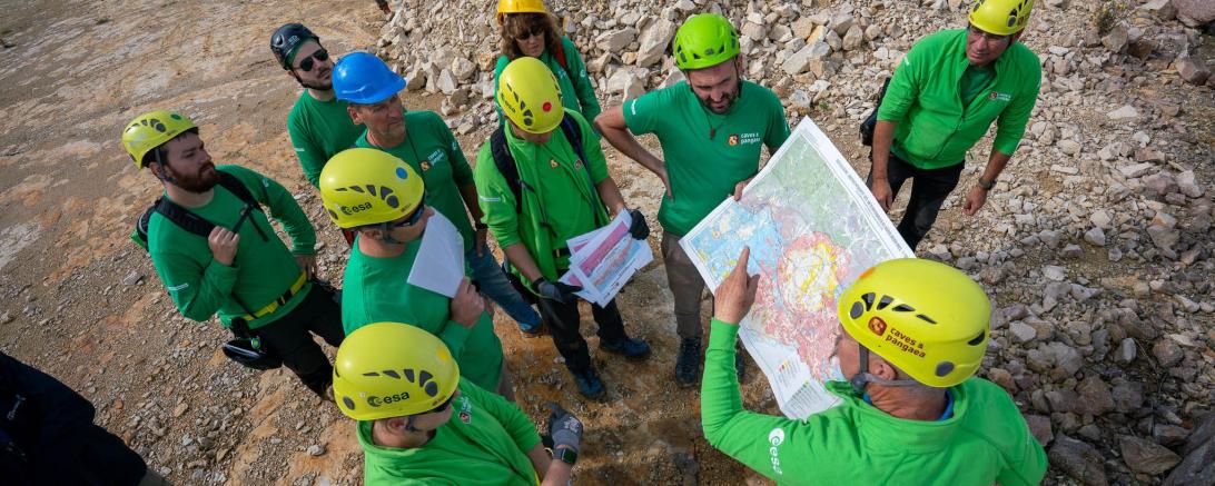 PANGEA-Astronautentraining im Aufschluss Gundelsheim mit Prof. Dr. Harald Hiesinger.