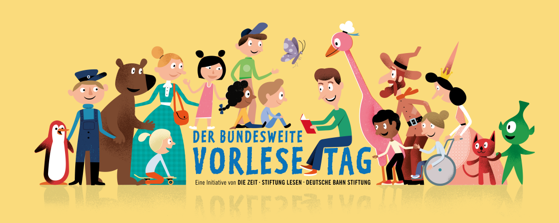 Das Logo vom Bundesweiten Vorlesetag.
