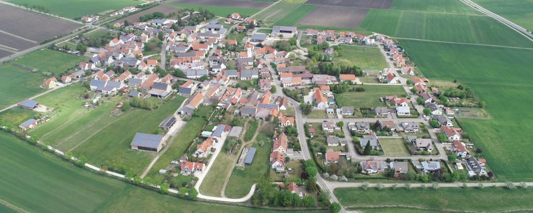 Dürrenzimmern von oben.