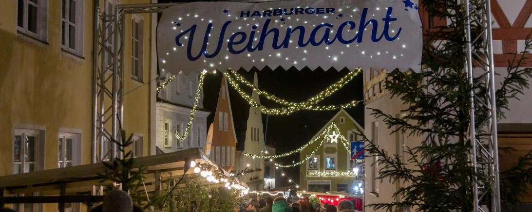 Das Bild zeigt den Harburger Weihnachtsmarkt.