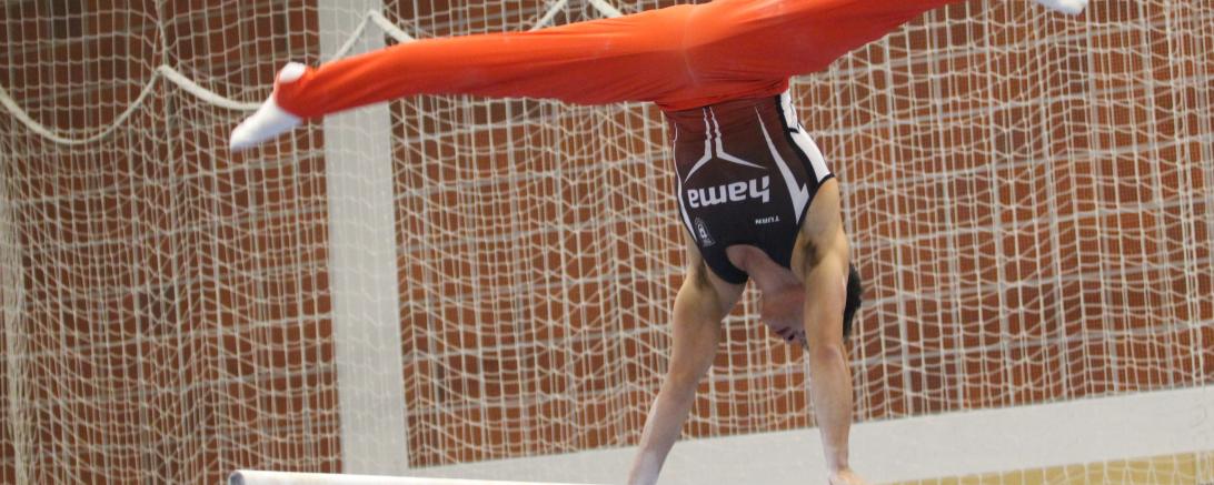 Youngster Ferrie Blümel turnte in allen Wettkämpfen diese Saison eine fehlerfreie Reckübung.