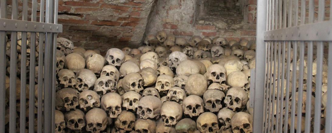 Der Karner unter der Allerheiligenkirche ist die letzte Ruhestätte für mehrere Tausend Gebeine.