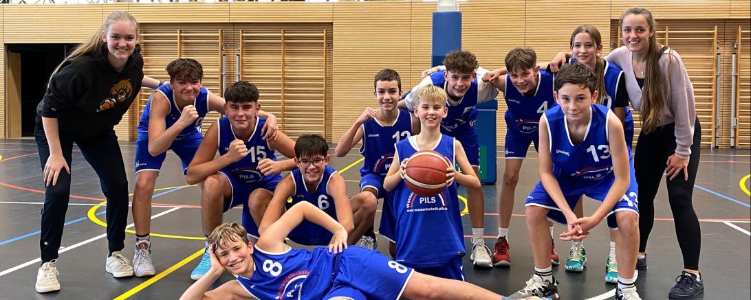 U-14 Basketballmannschaft Donauwörth.