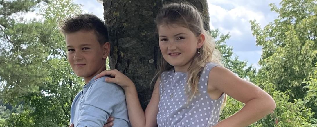 Kleines Prinzenpaar der Faschingsfreunde Amerdingen.