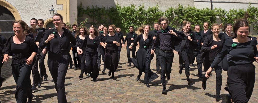 Das Bild zeigt den Landesjugendchor Thüringen.