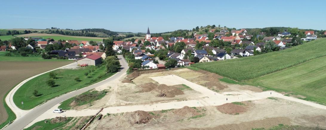 Bauarbeiten in Schmähingen.