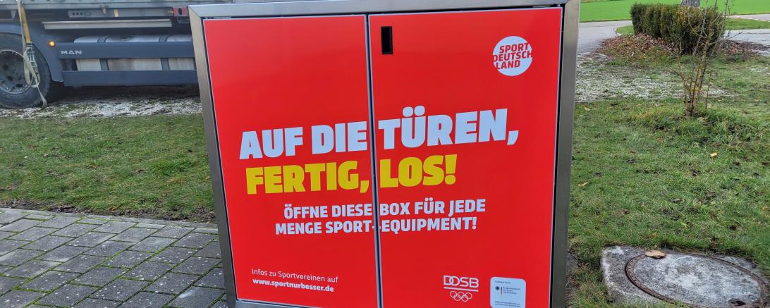 Das Bild zeigt die Sport-Box in Nordheim.