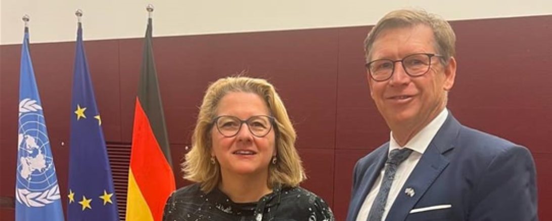 Bundesministerin Svenja Schulze lud Landrat Stefan Rößle zum entwicklungspolitischen Austausch nach Berlin ein.