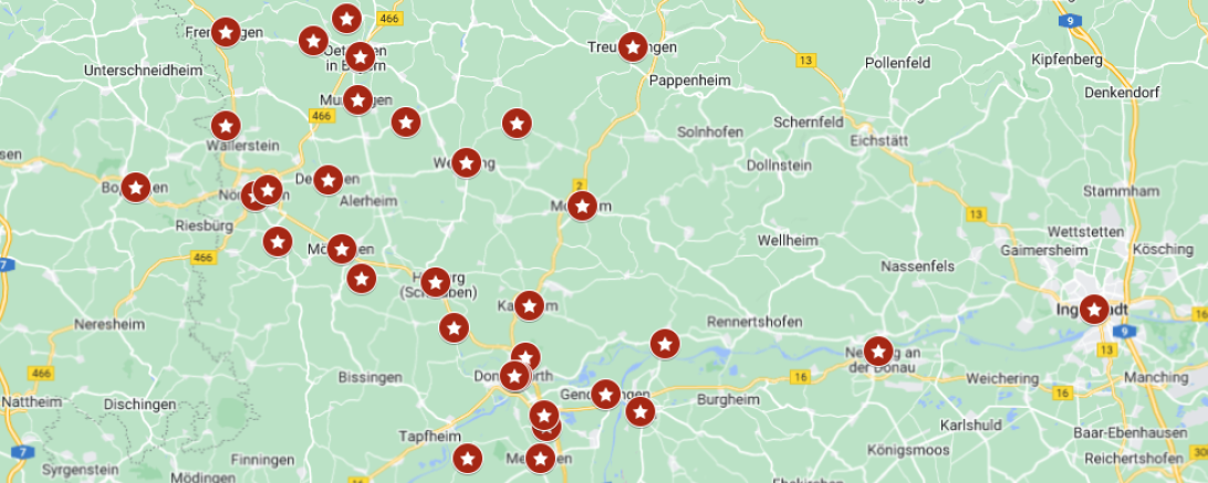 Die Weihnachtsmarktkarte 2023.