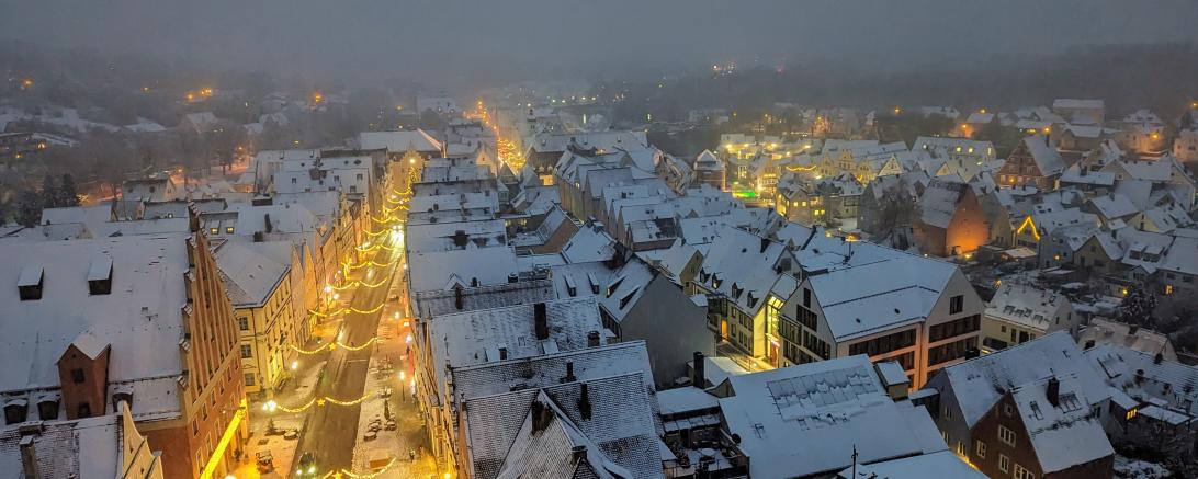 Der Donauwörther Weihnachtsduft von oben.
