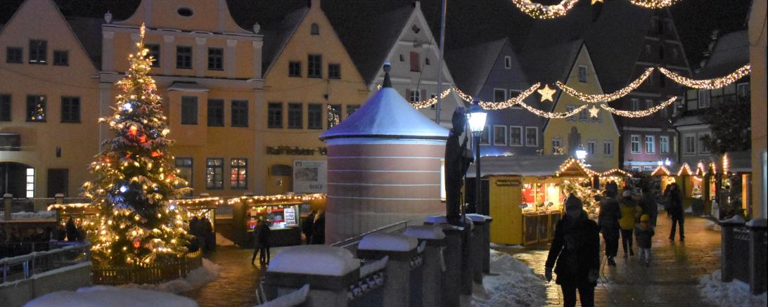 Romantischer Weihnachtsmarkt in Donauwörth vom 14. bis 17. Dezember.