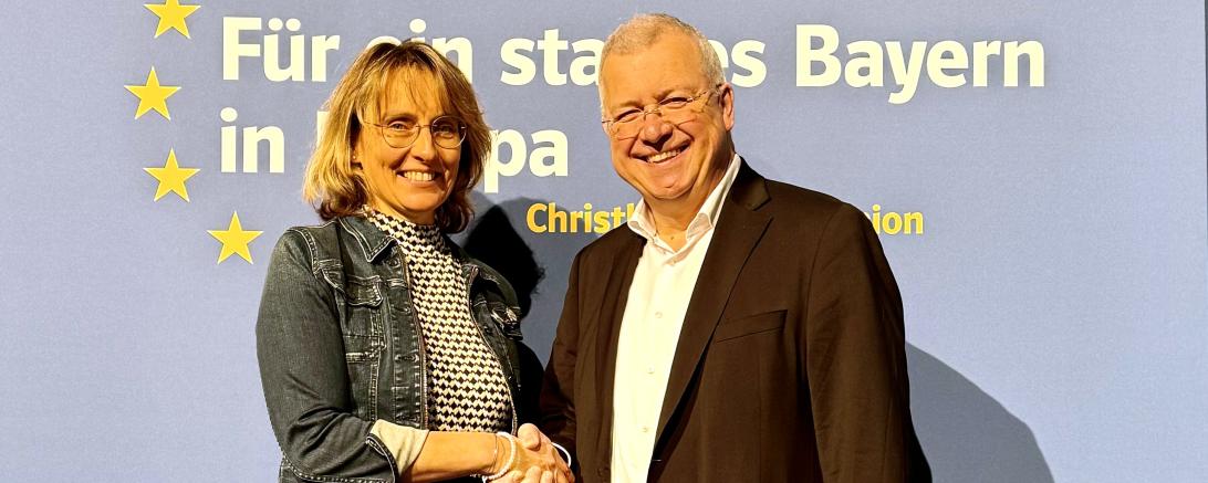 Anke Drukewitz mit Markus Ferber, MdEP.