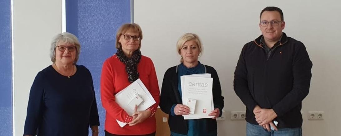 V.l.n.r.: Eva Hummel, Ingrid Wanneberger, Bahrija Haziri, Branko Schäpers.