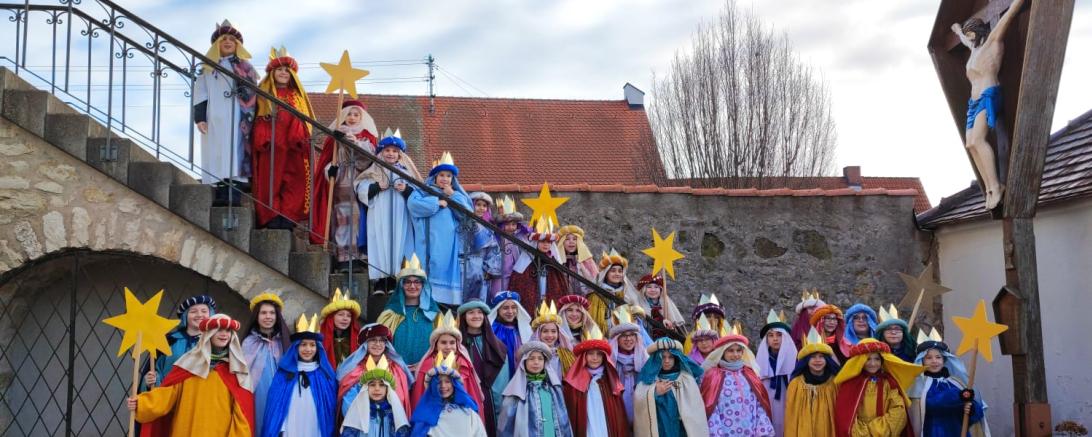 Die Sternsinger in Nördlingen. 