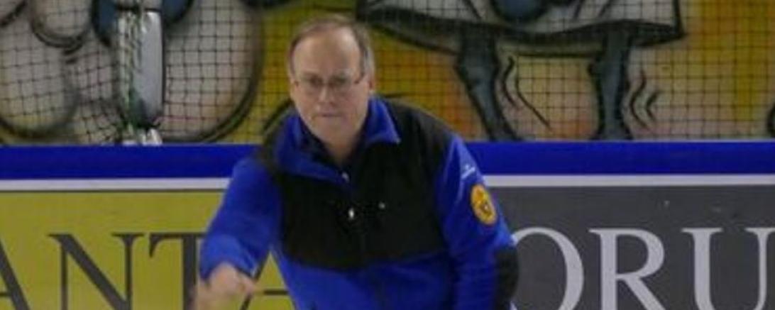 Gerald Zajitschek nach Abgabe des Schusses.