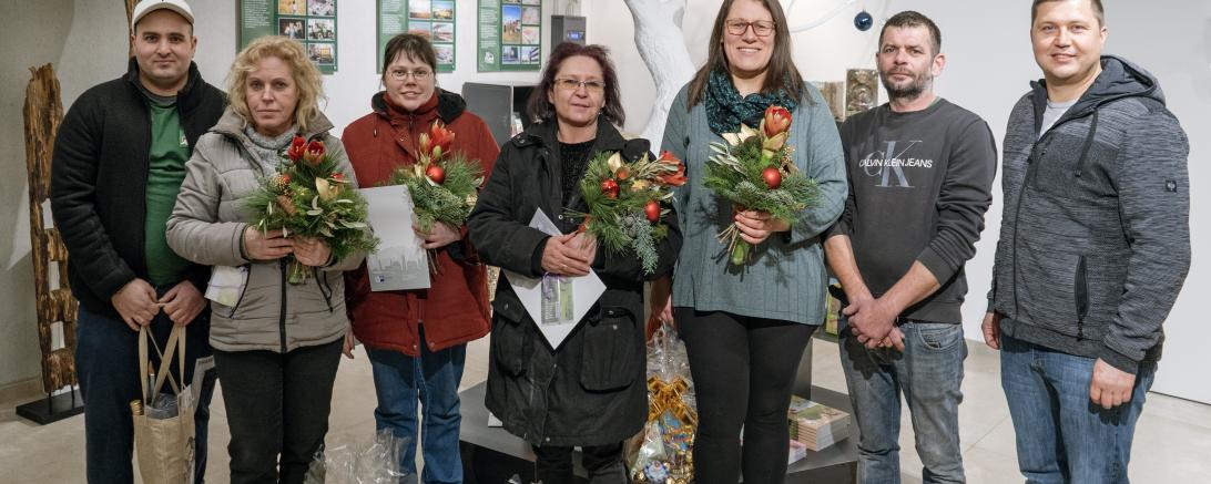 Von links: Alin Samu, Aniko Habermeier, Simone Bachmayr, Diana Stachel, Carola Schrettle, Dominik Pytel, Stefan Ruisinger