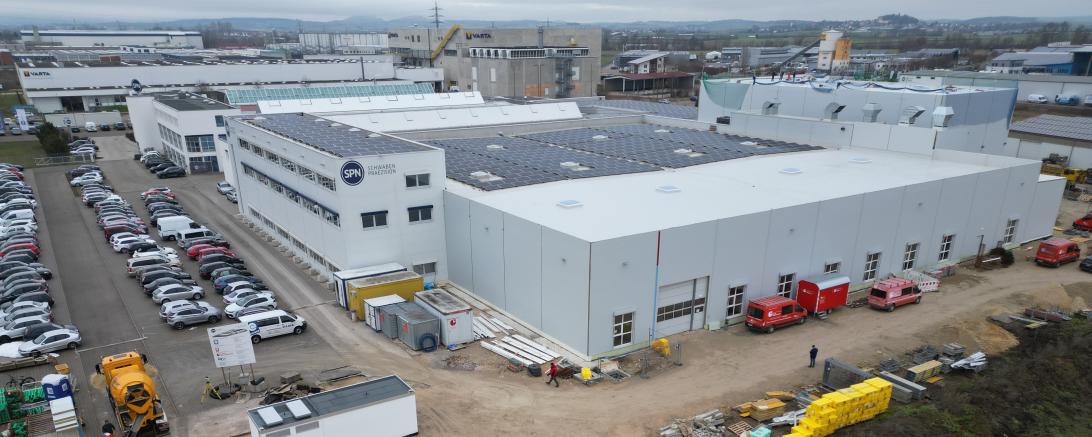 Auf dem Bild ist das Firmengelände der SPN zu sehen.