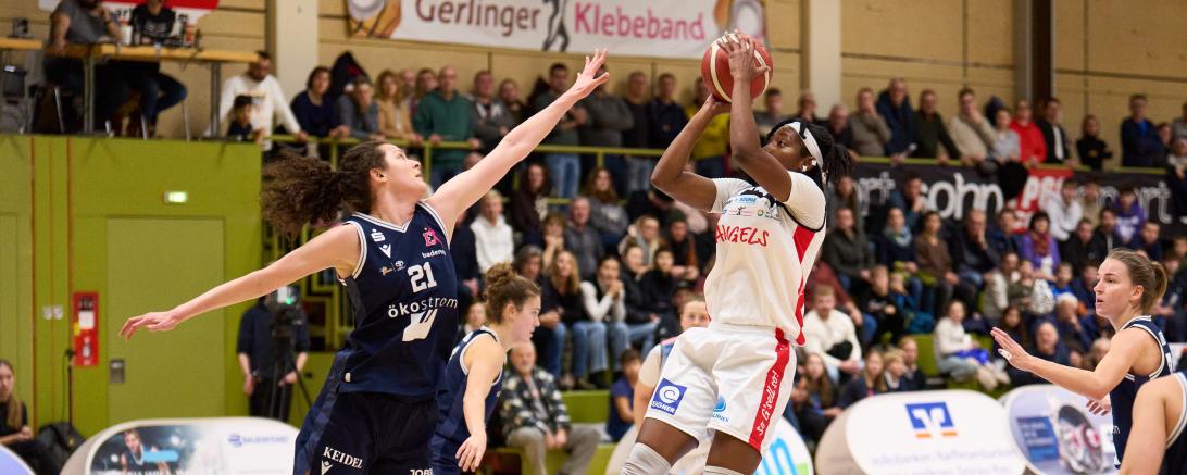 US-Girl Danny McCray bot erneut eine bärenstarke Leistung und hielt am Ende den 87:85-Sieg gegen Freiburg fest
