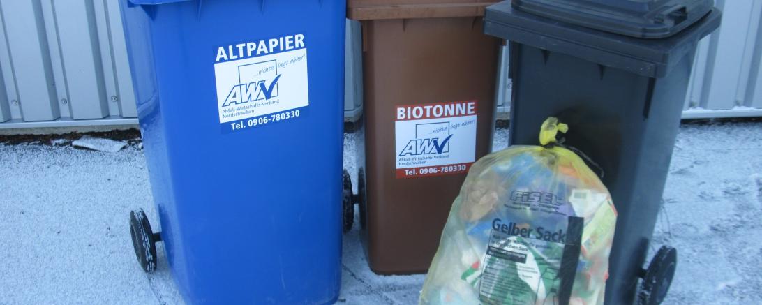 Schneefall Verzögerungen der Abfuhr.