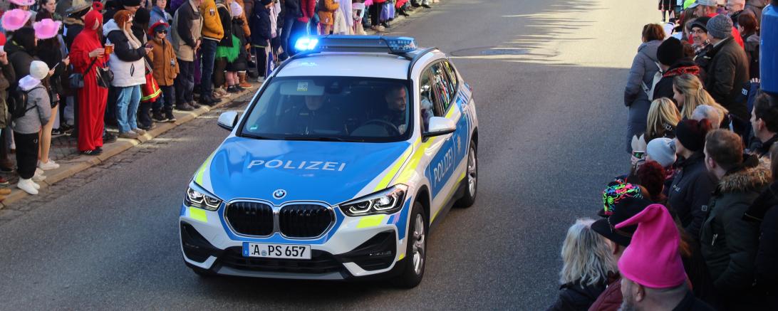 Polizei Faschingsumzug Donauwörth 2024