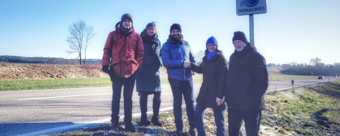 Auf dem Foto v.l.n.r.: Albrecht Röttger, Brigitte Mahnke, Martin Stümpfig, Eva Lettenbauer, Andreas Braun.