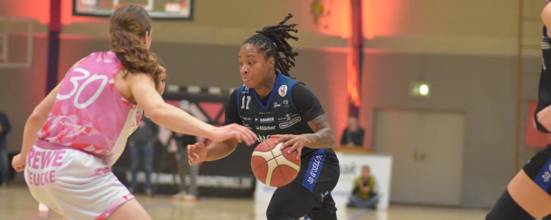 Brandi Beasley zeigte wieder mal eine solide Leistung und führte, zusammen mit ihrer Guard-Kollegin Nicole Brochlitz, die Angels ins Top Four des Deutschen Damenbasketballs.