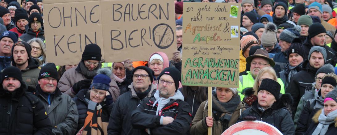 Bauernprotest Donauwörth am 08.01.2024