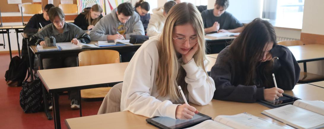 Die Schülerinnen und Schüler der 11E am THG arbeiten mit hoher Motivation und großer Freude daran, das Einführungsjahr zu bestehen, um in die Qualifikationsstufe aufzurücken. 