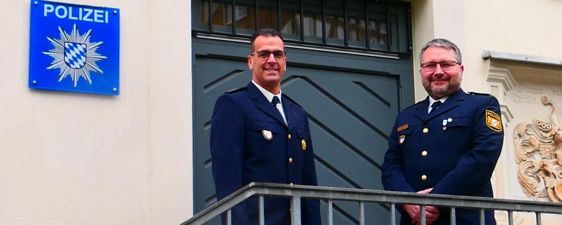 Von links Polizeihauptkommissar Andreas Schröter und Polizeihauptkommissar Werner Mäder.