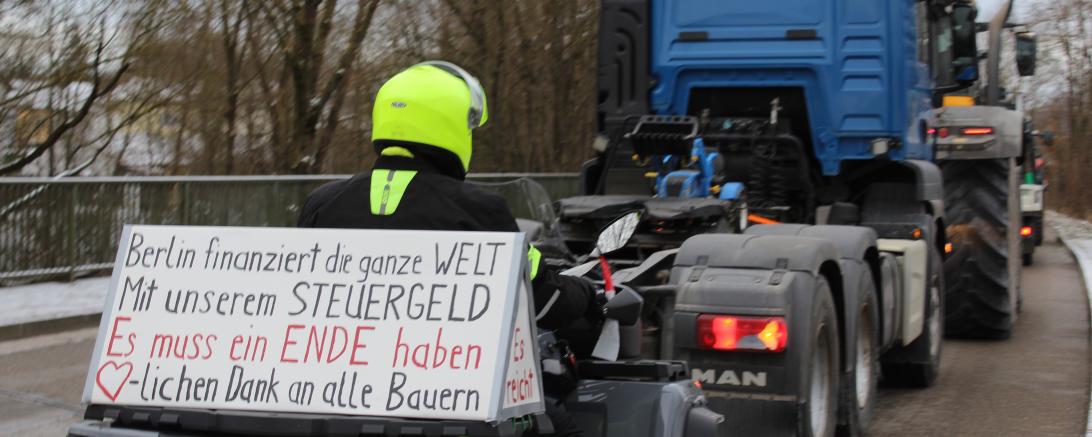 Bauernprotest Nördlingen am 08.01.2024