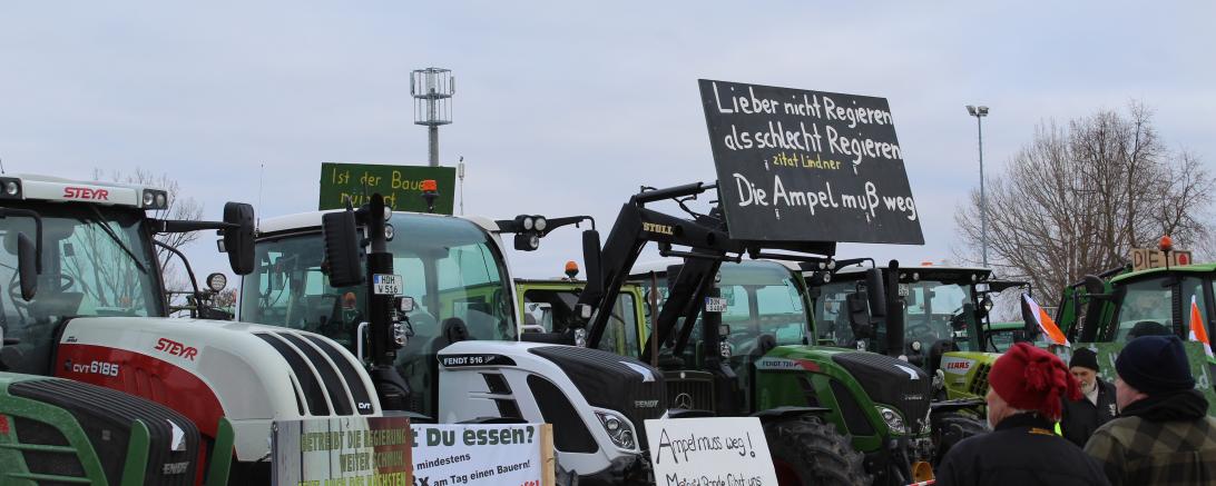 Bauernprotest Nördlingen am 08.01.2024