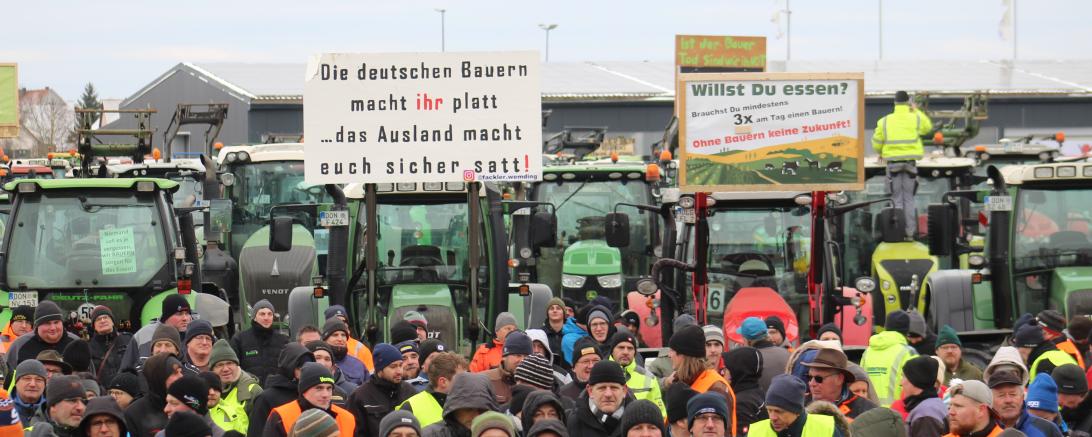 Bauernprotest Nördlingen am 08.01.2024