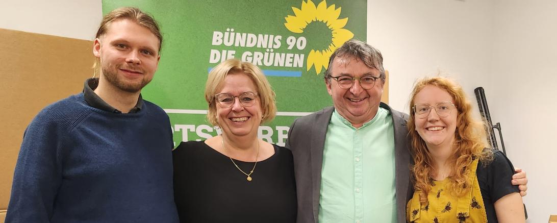 V.l. Adrian Lund, Bärbel Stahl, Albert Riedelsheimer, Jule Eibl.