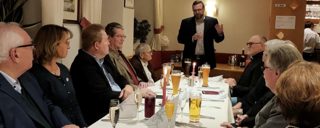 Der CSU Ortsverband Harburg beim traditionellen Neujahrsempfang.