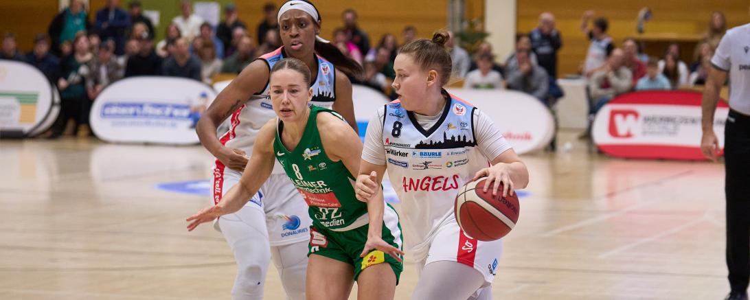 Die finnische Nationalspielerin Roosa Lehtoranta kann beim Pokalspiel in Dillingen/Saarlouis mit einer Gegnerin finnisch sprechen.