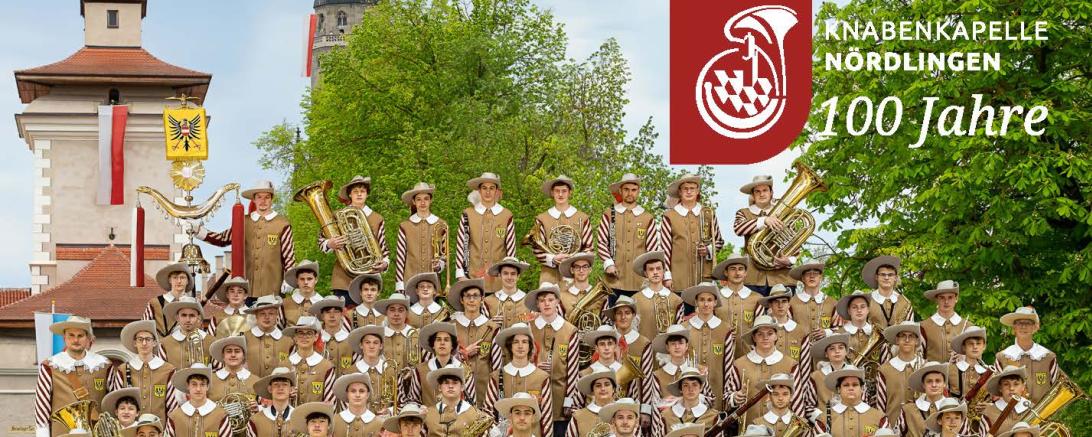 Hier sieht man das CD-Booklet der Knabenkapelle Nördlingen.