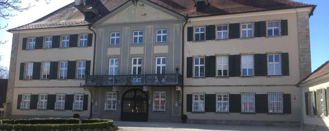 Hier sieht man das Schloss von Amerdingen.