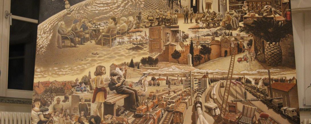 Das Gemälde von Alexander Wachtel kann in der Nördlingen Stadtbibliothek bewundert werden.