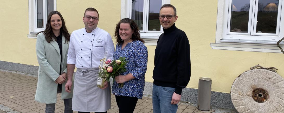 Bürgermeister Dr. Drexler und Alexander Trollmann mit seiner Frau
