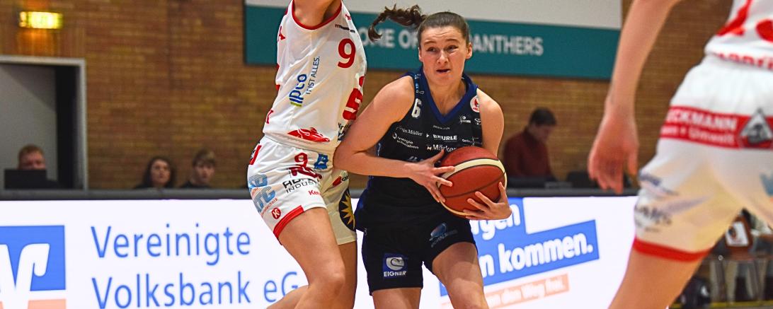 Unter anderem Nicole Brochlitz übernahm in der wichtigen Phase des Spiels Verantwortung und sicherte sich den elften Saisonsieg mit den Angels.