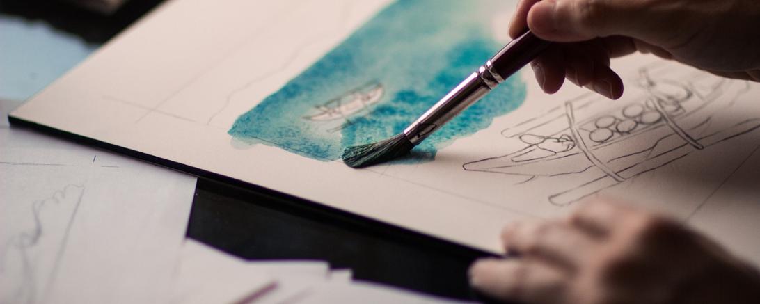 Das Bild zeigt Aquarellmalerei.