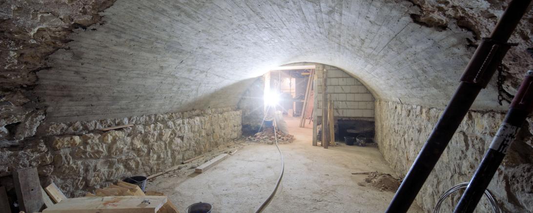 Baustelle Gasthaus Krone in Oettingen.