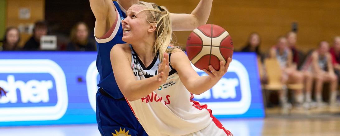 Lisa Bertholdt, Kapitänin der Angels, führte ihr Team in das Finalturnier des Pokalwettbewerbs und möchte nun gegen Saarlouis und dann Berlin oder Hannover den ersten Titel der Vereinsgeschichte gewinnen.  
